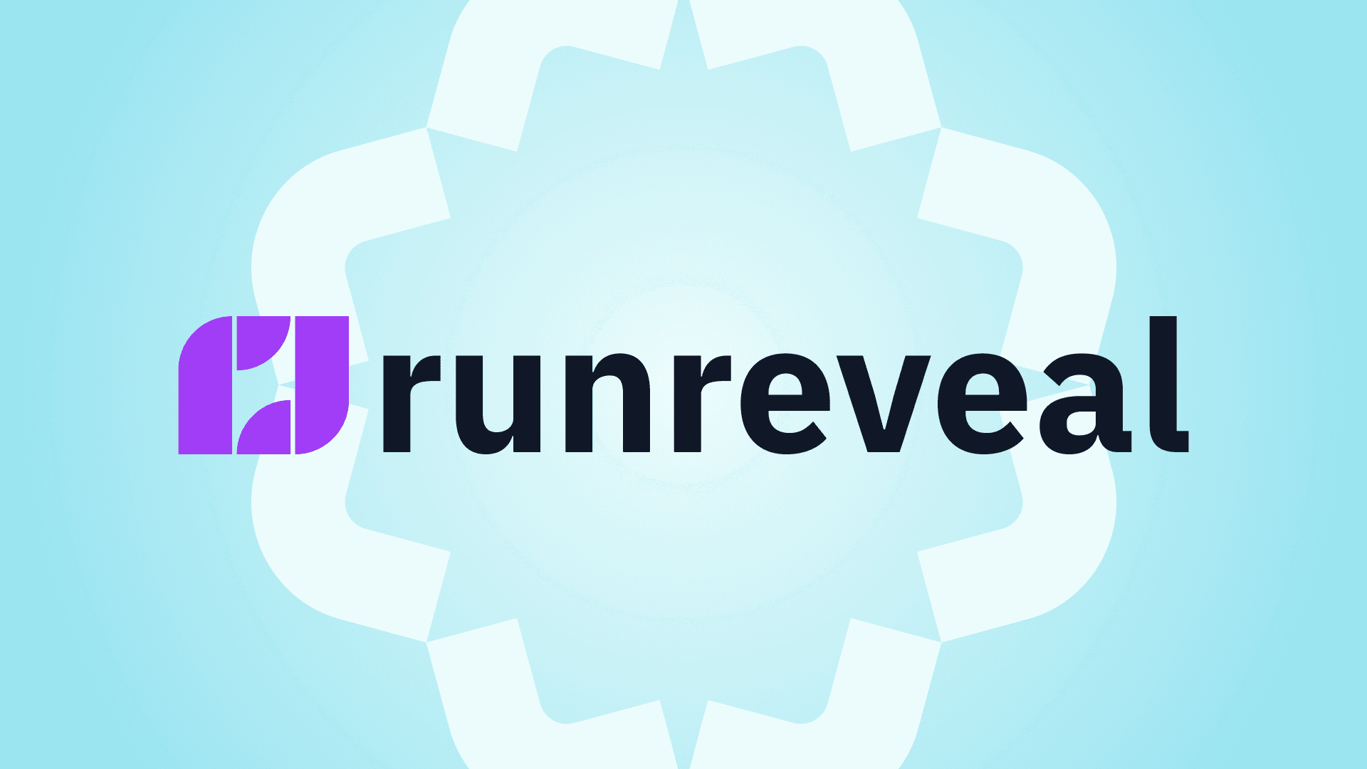 Runreveal Logo with Opal Securaty Brand Mark in the background